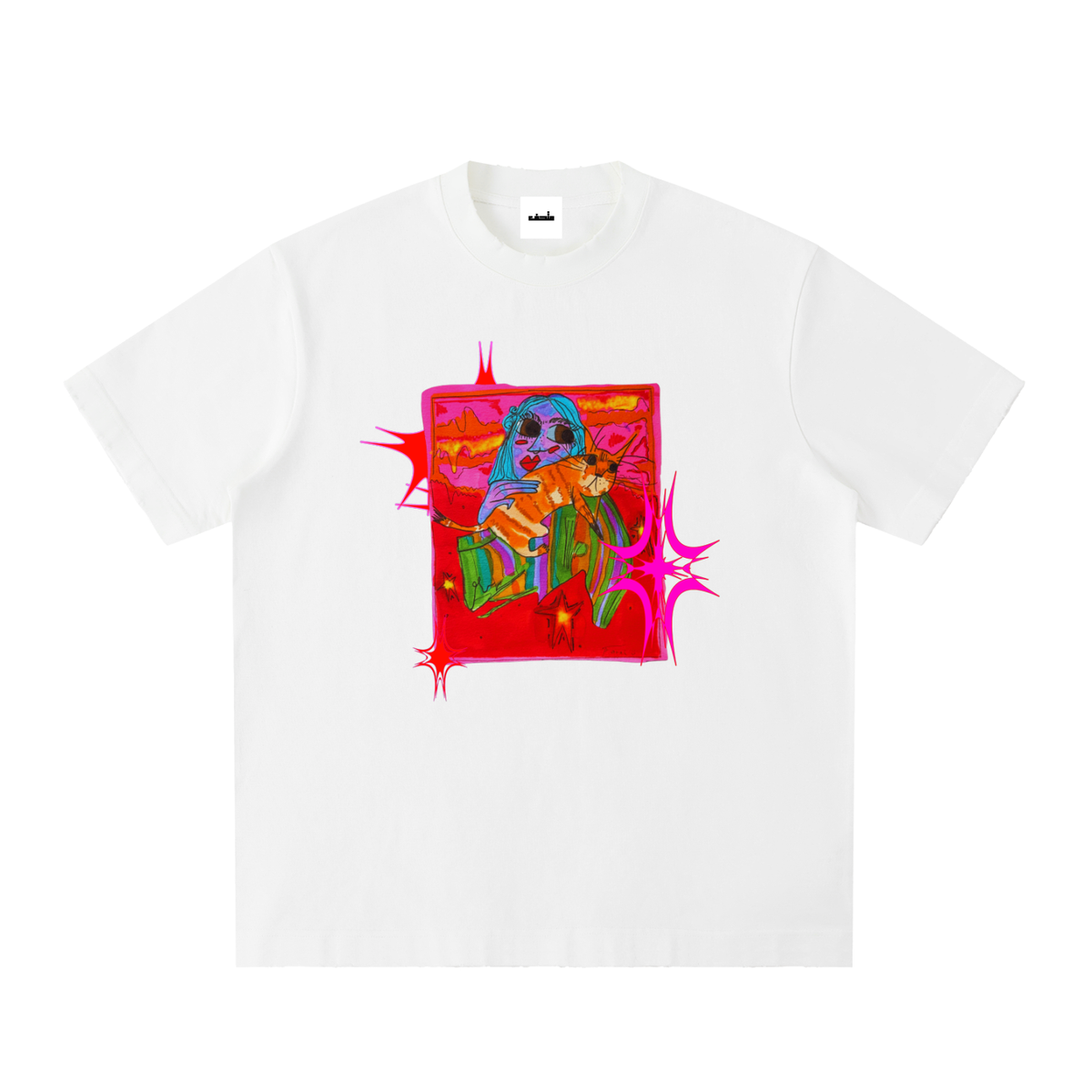 "SANDRA AND HER CAT" TEE